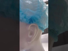 Classe I Dispositivo de chapéu dobrável não tecido de PP com faixa de chapéu, com tampão de clipe de 3 anos de validade