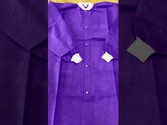 Colete de laboratório descartável de polipropileno não tecido de polipropileno unisex para odontologia e enfermagem