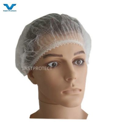 PP descartável 16GSM 18 polegadas White Mob Cap Não esterilizado