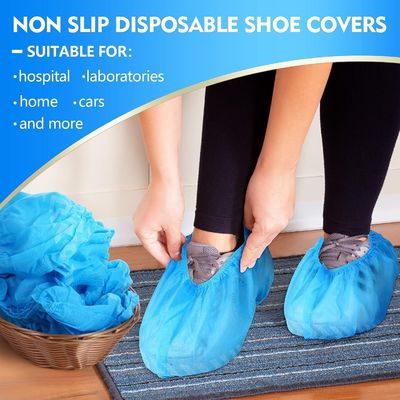 Coberturas de botas descartáveis resistentes ao deslizamento para pisos e calçados interiores 15*39cm