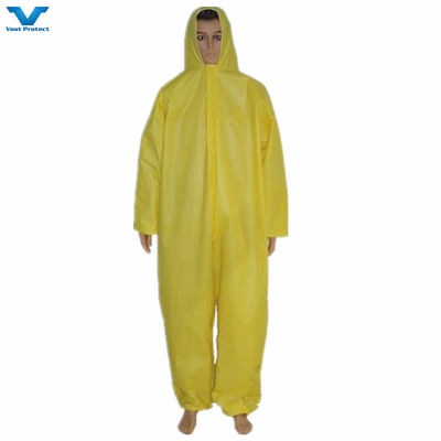 Categoria 3 Tipo 5/6 Traje descartável Trajes impermeáveis e com capuz para protecção da segurança