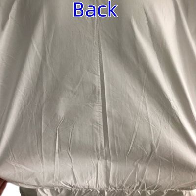 EN1073 Traje de microfilme descartável branco para partículas sólidas