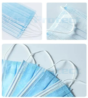 Período de validade 2 anos EN14683 Fornecimento hospitalar Disponível 3 Ply Respirável Earloop Máscara facial