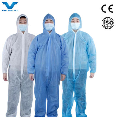 Antiestático CE Tipo 5/6 Microporoso/PP/SMS EPI industrial de protecção descartável