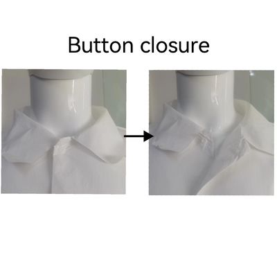 Casaco de laboratório uniforme unisex com pulsos elásticos
