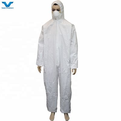 Traje de EPI Tipo 4 5 6 SMS PP Trajes de proteção porosos
