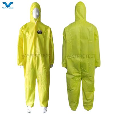 Traje de EPI Tipo 4 5 6 SMS PP Trajes de proteção porosos