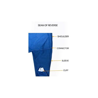 Roupa de isolamento SMS descartável não estéril e suave e respirável ANSI GB15979-2002