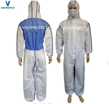 Vestuário de trabalho de primavera para redução de amianto Traje de material perigoso Micro-poroso descartável
