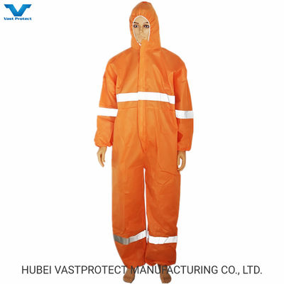Customizado SMS Laranja Microporoso Disponível Caixa Reflectiva Overalls Estilo Geral