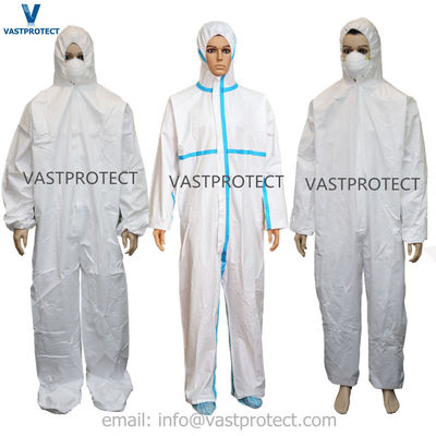 S M L X XL 3XL 4XL Anti-estática CE Tipo 5 6 Cat 3 Camisas descartáveis para vestuário de protecção