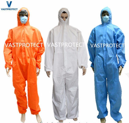 60GSM Roupas de protecção descartáveis para demolição, descontaminação, decoração