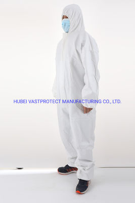 Camisola descartável impermeável com filme microporous de PP, de ambos os sexos e respirável