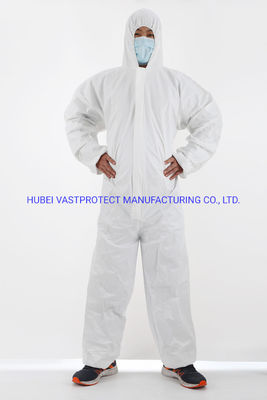 Camisola descartável impermeável com filme microporous de PP, de ambos os sexos e respirável