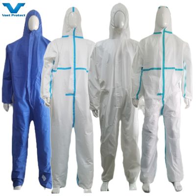 Vestuário de segurança de proteção Tyvek direto de categoria 3/Categoria III padrão com autocolante de logotipo