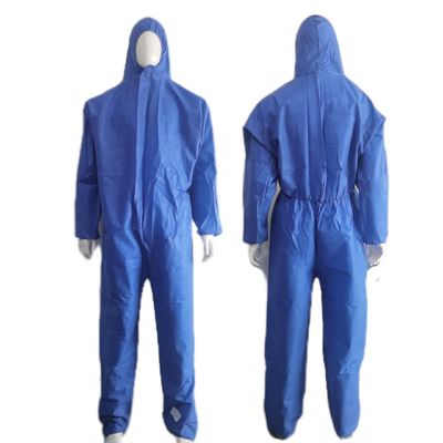 Capa não tecida CE Cat 3 III Tipo 4/5/6 PPE de segurança Protector micropórreo descartável