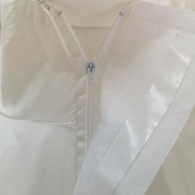 175*140cm PP impermeável PE Tipo5 6 Cat3 Branco 60GSM Coverall para mercado dos EUA