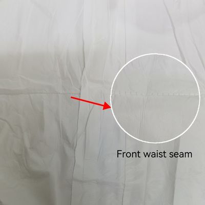 Adultos CE Tipo 5/6 Cat3 Vestido durável com capuz branco para o tempo de entrega estimado