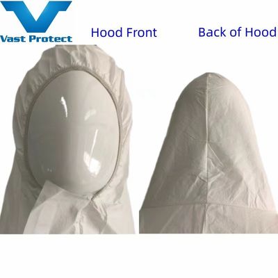 Camisa de tecido microporous antiestático descartável e respirável para proteção suave