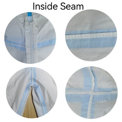 En1149 Camisa antiestática com fita de costura 175 x 140 cm sem cobertura de calçado