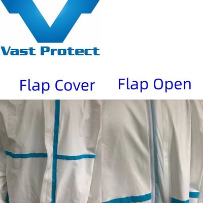 Faixa azul de revestimento de microfilme descartável branco personalizado