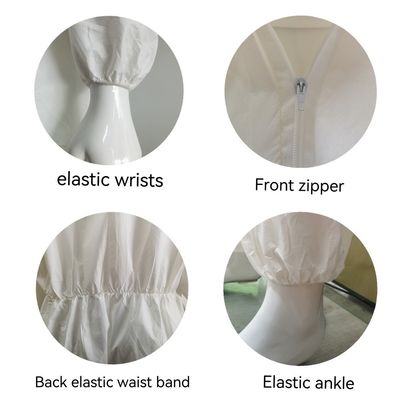 S-5XL Branco Impermeável Microporous Protector PPE Safety Covers For USA Market