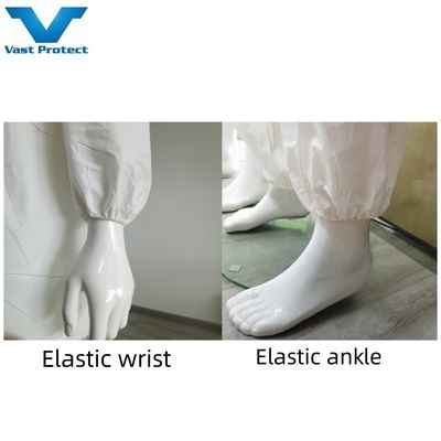 S-5XL Branco Impermeável Microporous Protector PPE Safety Covers For USA Market