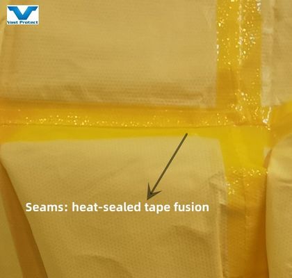 Vermelho Combustível de protecção químico descartável Combustível CE sem cobertura de calçado OEM/ODM