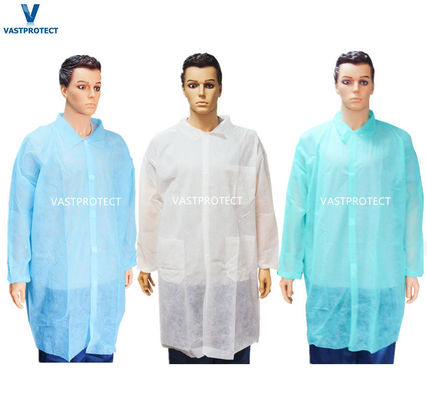 Proteção contra poeira de revestimento de laboratório de fibras não tecidas de PP microporosas 20000PCS/dia Produção
