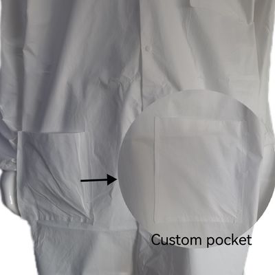 Roupas de trabalho não tecidas personalizadas PPE de proteção uniforme casaco de visitante casaco de laboratório VASTPROTECT-501