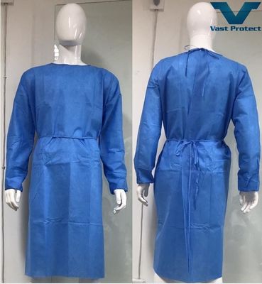 Transmissão rápida de umidade Vestido cirúrgico descartável Cuidados de saúde Hidropônico protetor En13795-2-2019 Anti-mofo Anti-bacteriano