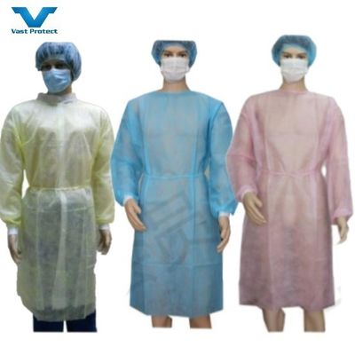 Vestes de isolamento SMS/PP/PP PE antiestáticas macias