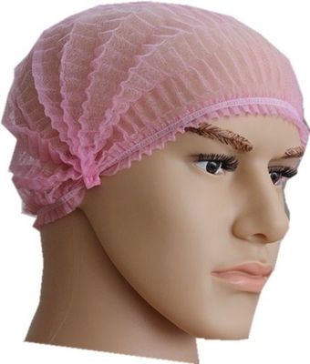 Pedido personalizado oferecido não tecido de PP de tira elástica única descartável Clip Mob Cap