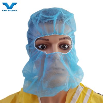 Capuz de proteção descartável não tecido de PP Ninja Balaclava Astronauta Espacial Com Certificado ISO