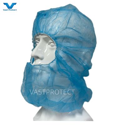 Capuz de proteção descartável não tecido de PP Ninja Balaclava Astronauta Espacial Com Certificado ISO