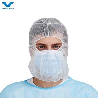 Não tecido PP Ninja Balaclava Hood Para Proteção 60000 PCS / dia de fornecimento