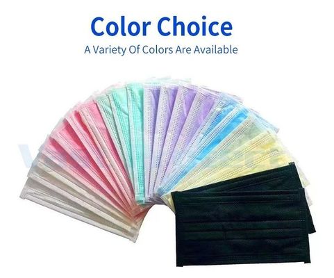 ISO13485 Máscara anti-polvo descartável Brinco de orelha azul Tipo iir Camadas 3 Ply