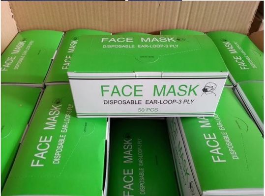 En14683 3 Máscara facial adulta com ar respiratório com laço nas orelhas com classificação de filtro FFP1 e aprovação CE