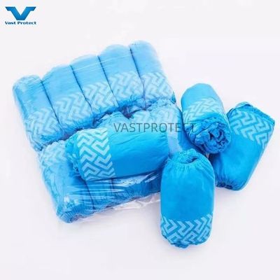 Capa de sapato de papelão descartável 10g Azul Antiderrapante OEM 17 X 41cm