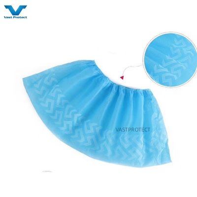 Estilo elástico PP descartável 10-30g Azul Antiderrapante Impresso Cobertura de Calçado Profissional