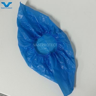 Cobertura de sapato impermeável descartável CPE para sala de limpeza
