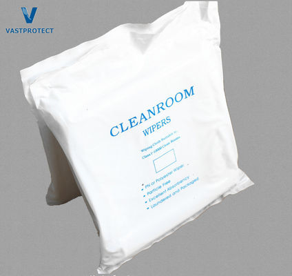 Lint Free Microfiber Cleanroom Wipers para personalização industrial eletrônica
