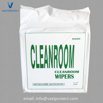 Limpador de sala limpa 0609 Lint Free Polyester Cellulose Spunlaced Limpos não tecidos VPTWIP06
