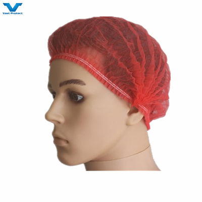 Disponível não tecido PP Mob Clip Strip Bouffant Hairnet Cap Protector PPE Head Hair Cover