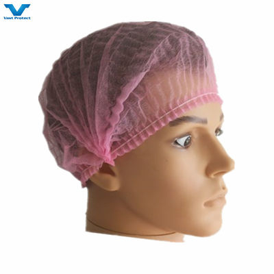 Não esterilizado Personalização descartável não tecido PP Mob Clip Strip Bouffant Hairnet Cap