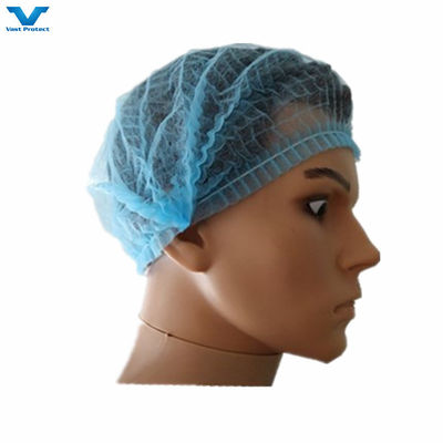 Não esterilizado Personalização descartável não tecido PP Mob Clip Strip Bouffant Hairnet Cap