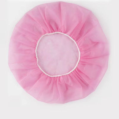 Cabelo Branco Azul Vermelho Rosa Cabelo Elastico Não Tecido de PP Rede de Cabelo descartável Redonda Bouffant Cap Impermeável