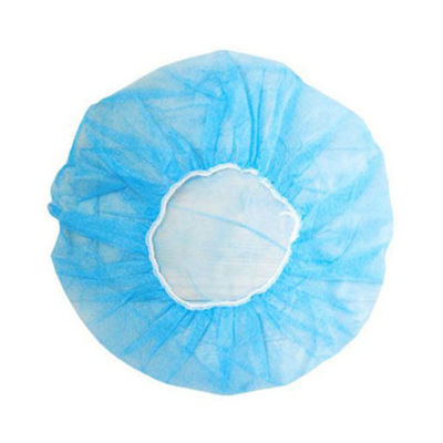 Cabelo Branco Azul Vermelho Rosa Cabelo Elastico Não Tecido de PP Rede de Cabelo descartável Redonda Bouffant Cap Impermeável