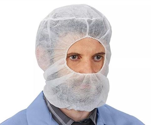 Material de polipropileno Balaclava de protecção descartável para a indústria de transformação de alimentos