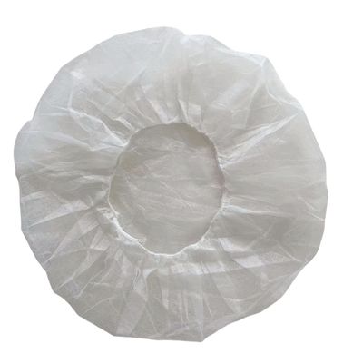 Papel não tecido de fibra de poliéster descartável de chapéu redondo 21 prime / 24 prime Inch Diâmetro 53/60cm 10/12GSM 100/Bx 1000pack